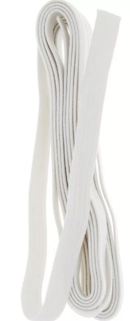 Резинка вязанная, 10 мм, цвет белый