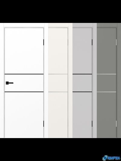 Дверь Оптима Порте экошпон Неаполь 203 молдинг c алюминиевой кромкой купить в Челябинске | КВИРТЕК