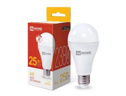 Лампа светодиодная ASD/inHome VC ЛОН A65 E27 25W(2250lm) 3000К 2K 135x65 (без пульсации) 4066