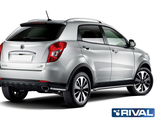 Пороги SsangYong Actyon (2010-н.в.), трубы, RIVAL, Россия