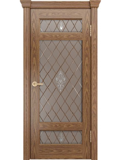 ЛАЙНДОР (УЛЬЯНОВСК)/ МОДЕЛЬ МИШЕЛЬ-К/ ПОЛОТНО ОСТЕКЛЕННОЕ/ НАТУРАЛЬНЫЙ ШПОН ДУБА/ ТОН 45 (ДУБ РУСТИКАЛЬНЫЙ НАТУРАЛЬНЫЙ)