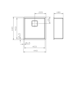 Мойка Reginox Texas L 40x40 matt