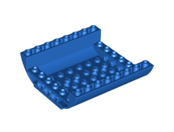 Slope, Curved 8 x 8 x 2 Inverted Double, Blue (54091 / 6305468)