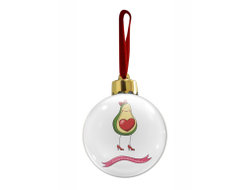 Новогодний ёлочный шар #5 на День влюблённых, 14 февраля