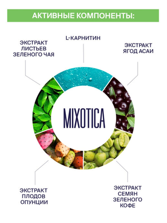 Mixotica напиток растворимый для снижения веса (3 упаковки).