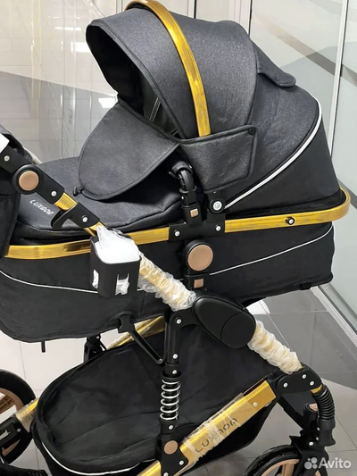 Детская коляска 2 в 1 Luxmom 510 Черный