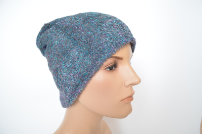 Итальянская шапка с блестками