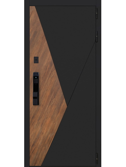 Стальная дверь   Plata с зеркалом (биометрический замок Smart lock Y23)