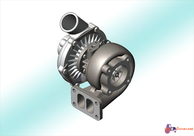 Турбокомпрессор для КамАЗ-740.30 - ТКР 7TT-01.05 (Левый)