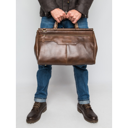 Кожаный саквояж Altamura Premium brown (арт. 4025-63)