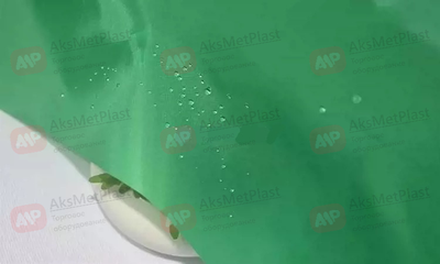 Тентовая ткань водонепроницаемая, однотонная зеленая, h=1,5 м, L=100 м полиэстер (Ткань Оксфорд)