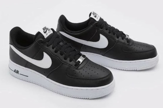 Nike Air Force 1 '07 Black White (Экокожа) новые