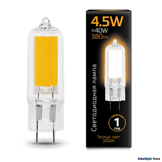 Gauss LED T16 4.5w 830/840 AC220-240v G9