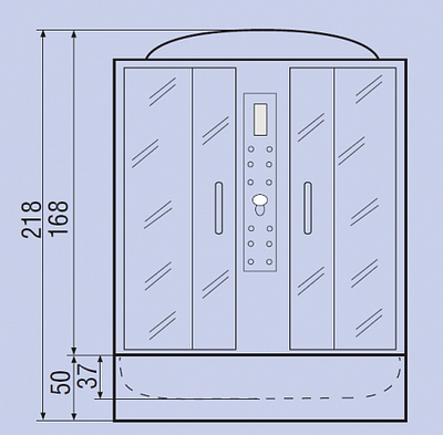 Душевой бокс River Wisla 170/80/55 ТН