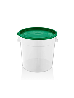 Контейнер для продуктов круглый 17 л. d=30 см. h=30 см., прозрачный, п/п, без крышки