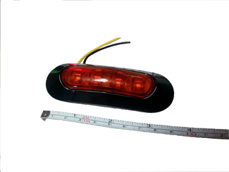 Габаритный фонарь GG 10v-30v 3.5 х 9,5 светодиодный 4SMD желтый с проводом