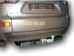 Фаркоп с нержавеющей пластиной Лидер-Плюс для Mitsubishi Outlander 2006-2012