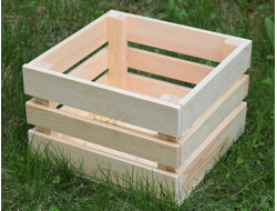 Ящик деревянный, для хранения вещей, контейнер Caiman, 28х27х18 см