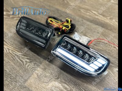 Противотуманки Toyota Land Cruiser 100 бегающие LED темные