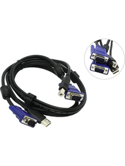 238240 Кабель Dlink  2 в 1 USB KVM 1.8m (6ft) (DKVM-CU)
