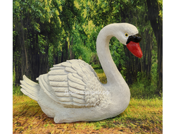 ЛЕБЕДЬ - символ чистоты, любви и верности  24*27см полистоун Россия 1378/012801