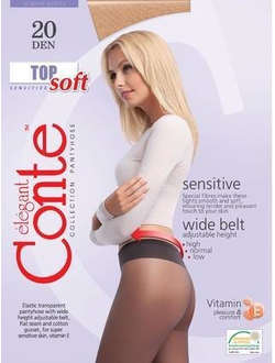 Колготки женские с заниженной талией Conte Top Soft 20 den