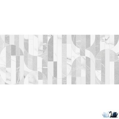 Плитка Gracia Ceramica Modello white wall 02 25x60 с орнаментом