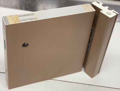 KAPELLI classic ГЛАДКАЯ Ral 8025 КАПУЧИНО (ДВЕРНОЕ ПОЛОТНО + КОРОБ )