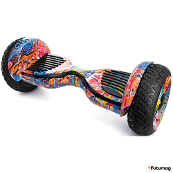 Гироскутер Smart Balance Cross-Country 12 дюймов Граффити Оранжевый (Самобаланс + Приложение)