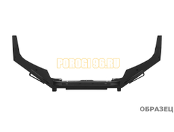 Передний силовой бампер без дуг серии Трофи на Nissan Patrol Y61 2004-2010 (02.008.11)