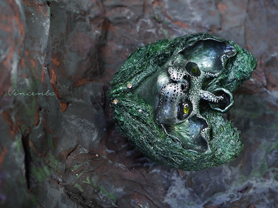 Сказочная брошь "Лесной КотоРог" в виде фэнтезийного кота-единорога из рода Лесных Хранителей