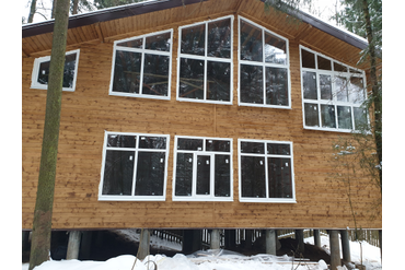 Остекление загородного дома в поселке Абрамцево Московской области