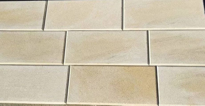 Акушинский камень светло-желтый с фаской