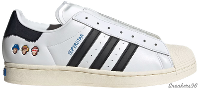 ADIDAS SUPERSTAR x MONKEY KINGDOM белые (36-45)