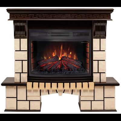 Электрокамин Стоун AO с очагом FireField 25