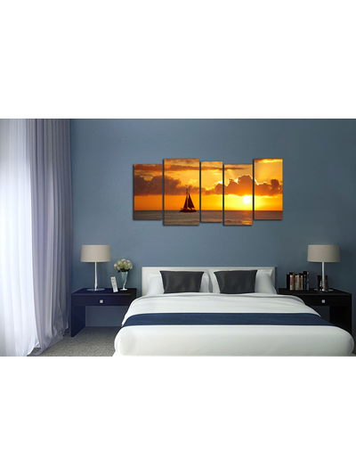 Модульная картина "Парусник"