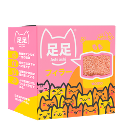 Наполнитель для кошек Ashi Ashi, Розовый, комкующийся, 2,2 кг