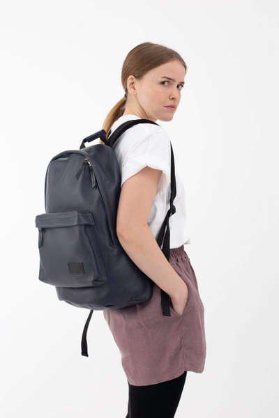 Рюкзак Kokosina Daypack Синий из натуральной кожи