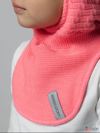 Шапка-шлем 24201-05 х/б подклад, розовый 52-54