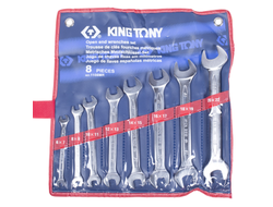 Набор рожковых ключей, 6-22 мм, 8 предметов KING TONY 1108MR