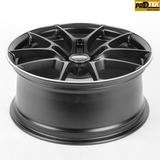 Комплект дисков R17 7,5J ET+38 5*100 RAYS F045 Черный матовый с полированным ободом (80577)