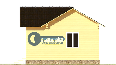 Б-07  ГАБАРИТНЫЕ РАЗМЕРЫ: (5,5Х6М) 1 ЭТАЖ, ОБЩАЯ ПЛОЩАДЬ: 30М²