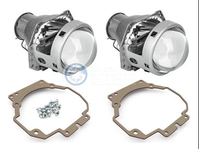 Бигалогенный комплект Hella 3R H7 с рамками для замены штатных линз автомобиля Acura MDX (2006-2013 г.в.)