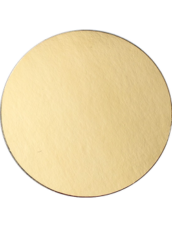 Подложка для торта круглая 200 мм (золото/жемчуг), 1,5 мм