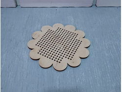 Основа для вышивки цветок, 100х100 мм