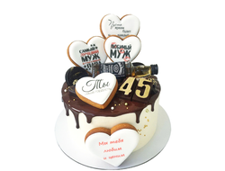торт на 45 лет