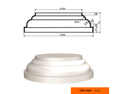 Основание к фасадной колонне LEPNINAPLAST КЛВ-155/4 FULL