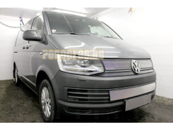 Защита радиатора Volkswagen T6 (Transporter,Multivan,Caravelle), (TrendLine) 2015- chrome низ