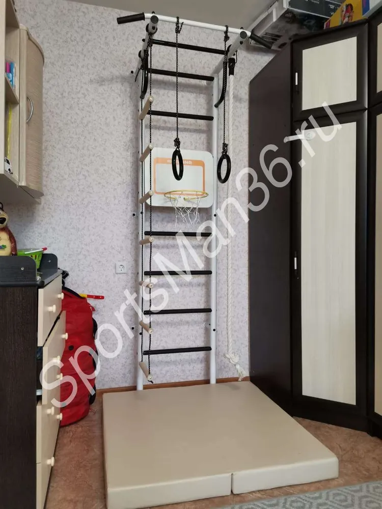 ДСК-12.С "АТЛЕТ-2", СТУПЕНЬКИ ПВХ, (БЕЛО-ЧЕРНЫЙ) + ЩИТ БАСКЕТБОЛЬНЫЙ ROMANA ДСК-ВО 92.04.07 + МАТ ГИМНАСТИЧЕСКИЙ 1,0Х1,0Х0,1 М "PERFETTO SPORT" БЕЖЕВЫЙ СКЛАДНОЙ