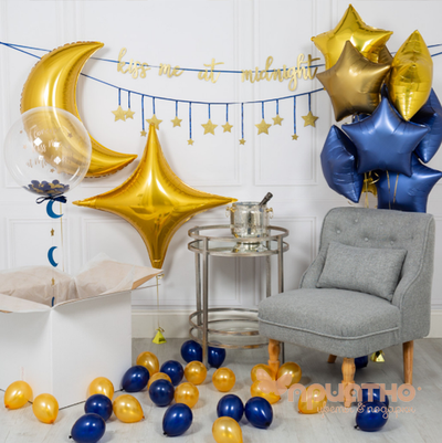 СЕТ ИЗ ВОЗДУШНЫХ ШАРИКОВ "ЛУНА И ЗВЁЗДЫ"